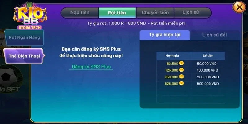 Chi tiết từng bước rút tiền